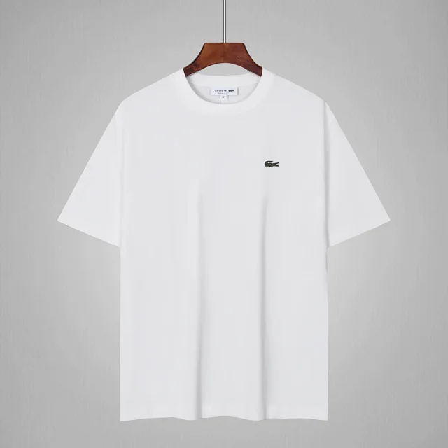 Lacoste T-Shirts Loose-fit crew-neck T-shirt with crocodile chest logo product detail image 7
