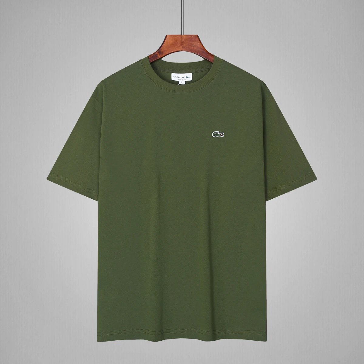 Lacoste T-Shirts Loose-fit crew-neck T-shirt with crocodile chest logo image 9