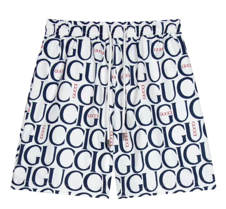 Gucci GG Monogram Print Beige Shorts with Web Stripe and Logo Patch - 6