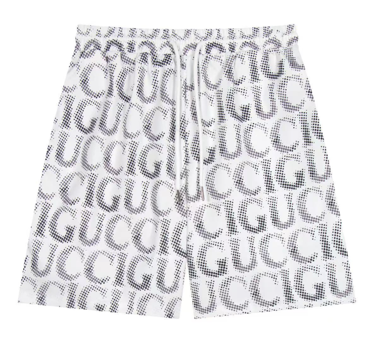 Gucci GG Monogram Print Beige Shorts with Web Stripe and Logo Patch - 8