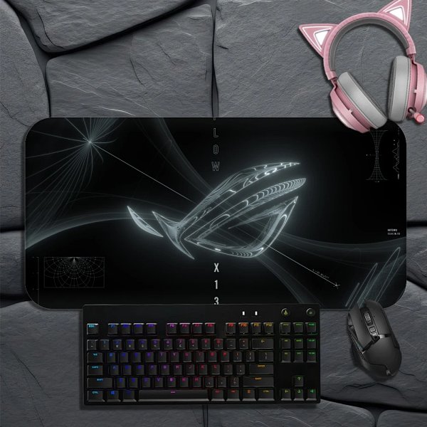 Design ASUS ROG X13 Gaming Keyboard and Mouse Set with Pink Cat-Ear Headphones Computer Ac... product listing in Litbuy spreadsheet finds