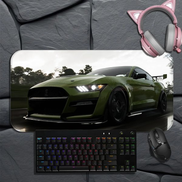Design Razer BlackWidow V3 RGB Keyboard with Green Car Mousepad and Pink Cat-Ear Headphone... product listing in Litbuy spreadsheet finds
