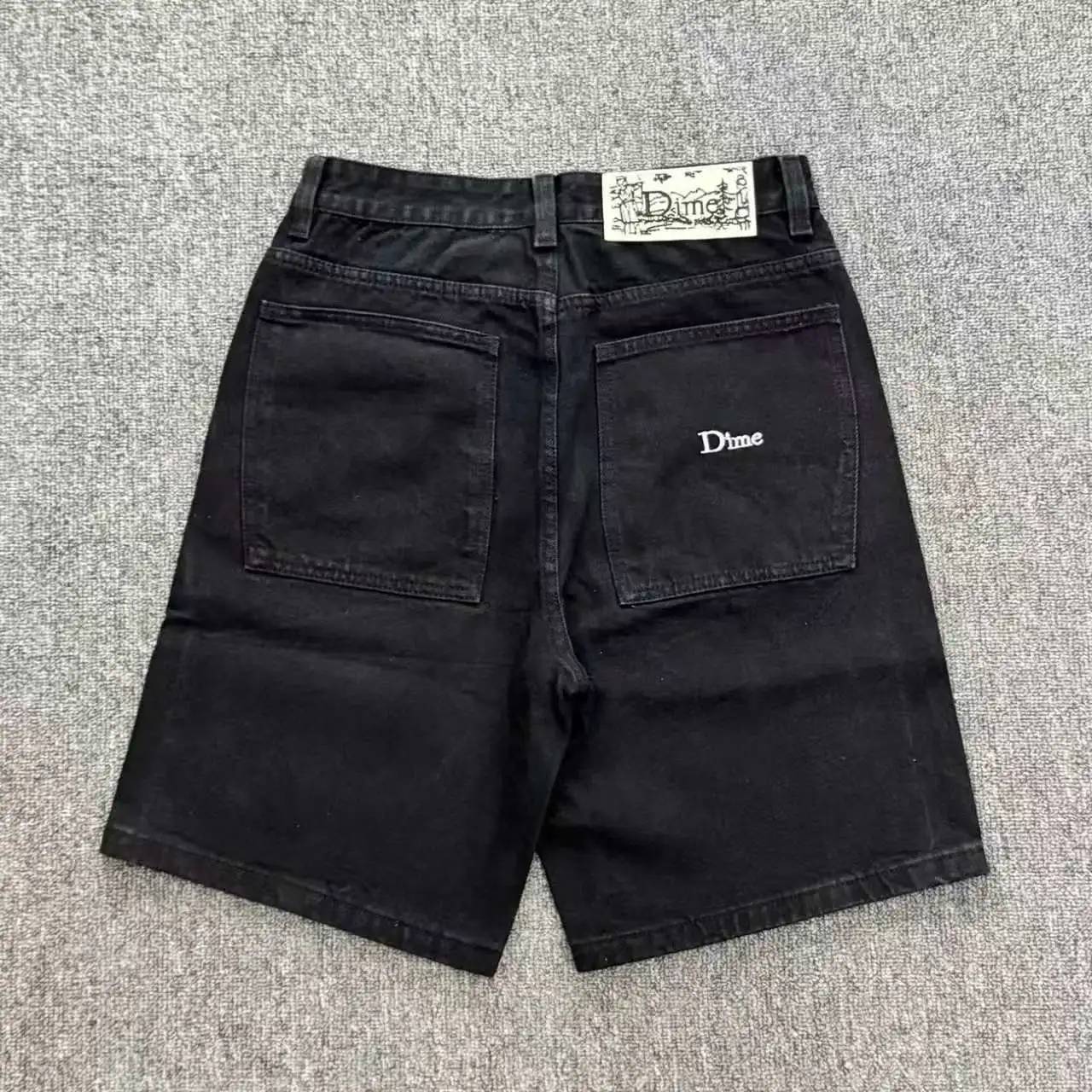 Dime Black Shorts