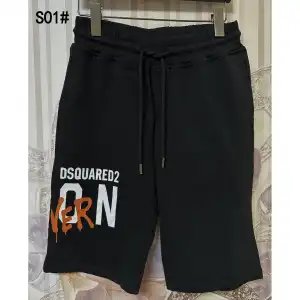 DSQUARED2 Logo Print Black Shorts - 12
