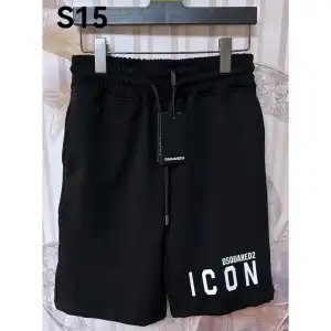 DSQUARED2 Logo Print Black Shorts - 16