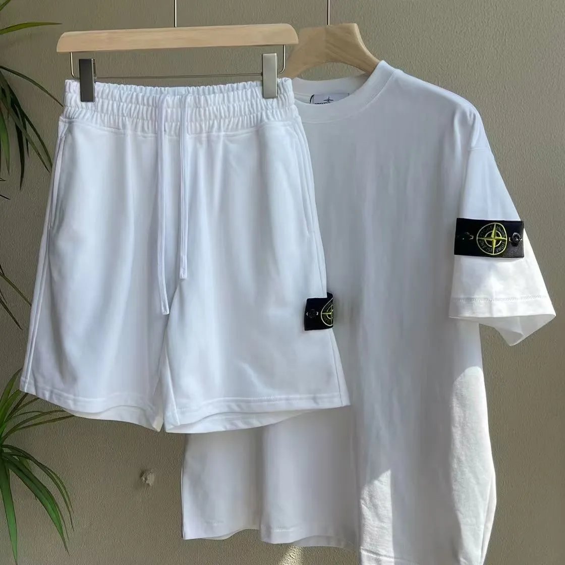 Stone Island Tank Shield Ghost Piece Cargo Shorts Beige - 12