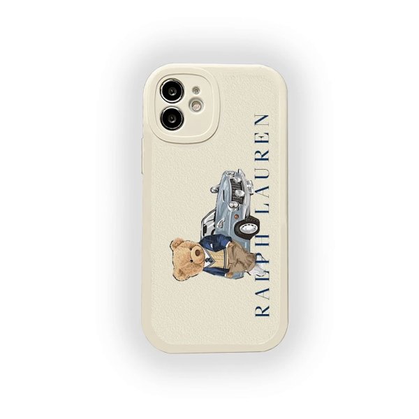 Ralph Lauren Bear & Car Illustration Beige Phone Case product listing in Litbuy spreadsheet finds