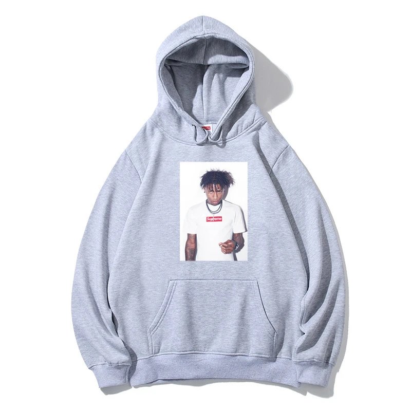 Supreme x XXXTentacion Photo Print Hoodie Gray