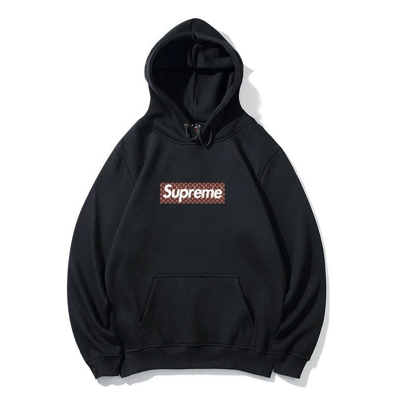 Supreme Hoodies & Sweatshirts Graphic Print Pullover Hoodie — Collaboration print/black