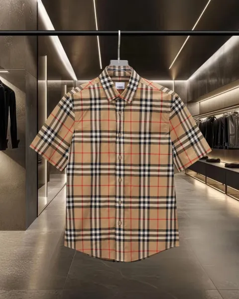 Burberry Vintage Check Short-Sleeve Shirt Beige Multicolor - 12