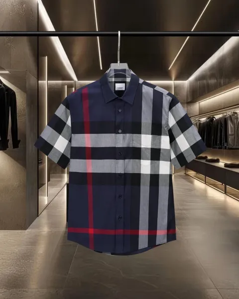 Burberry Vintage Check Short-Sleeve Shirt Beige Multicolor - 16