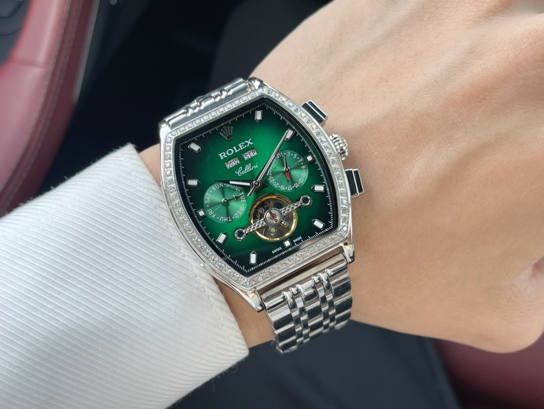 Rolex Oyster Perpetual Chronograph Cosmograph Daytona Brown Dial Rose Gold Diamond Bezel Mechanical Watch Watches - 6