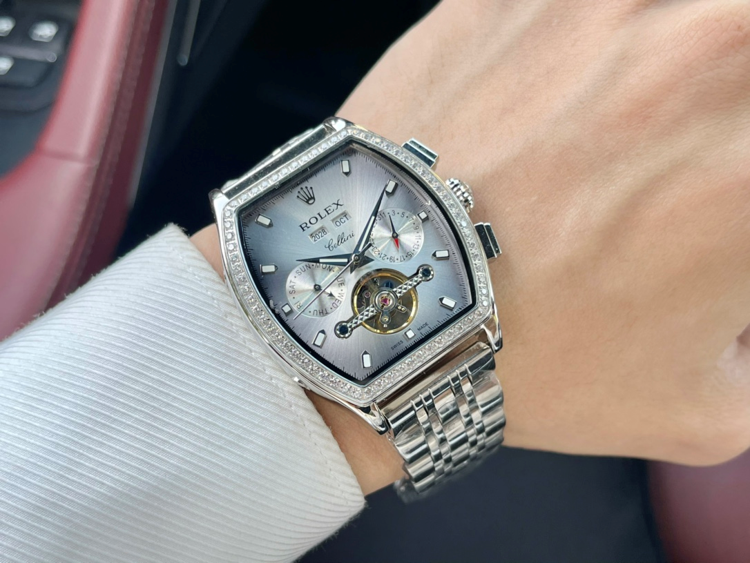 Rolex Oyster Perpetual Chronograph Cosmograph Daytona Brown Dial Rose Gold Diamond Bezel Mechanical Watch Watches - 5