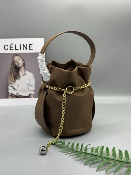 Prada Small Fortune Bucket Bag Beige Nylon Handbag - 9