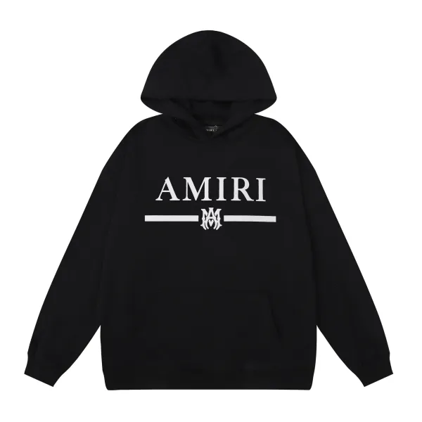 Amiri Leopard-Print Logo Hoodie Black - 11