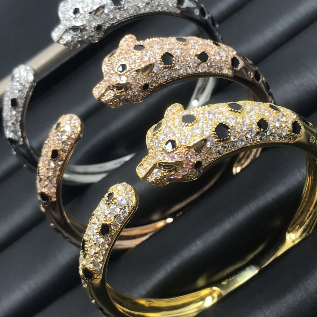 Cartier Panthère de Cartier Rose Gold Diamond Panther Bracelet Jewelry - 7