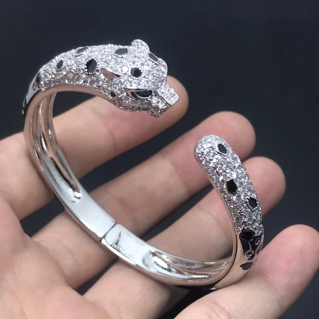 Cartier Panthère de Cartier Rose Gold Diamond Panther Bracelet Jewelry - 4