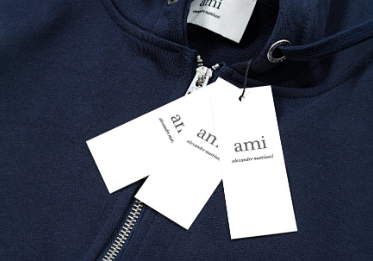 AMI Paris Heart Logo Zip-Up Hoodie Black product detail 10 in Litbuy spreadsheet finds