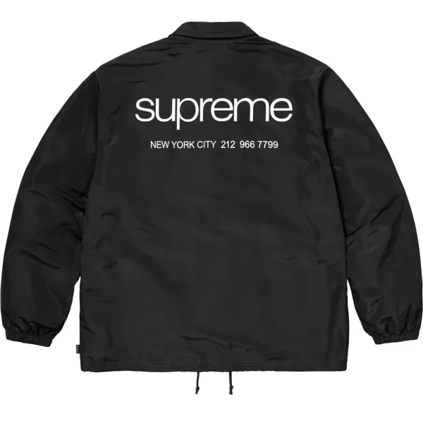 Supreme Coach Jacket Black Outerwear - 1