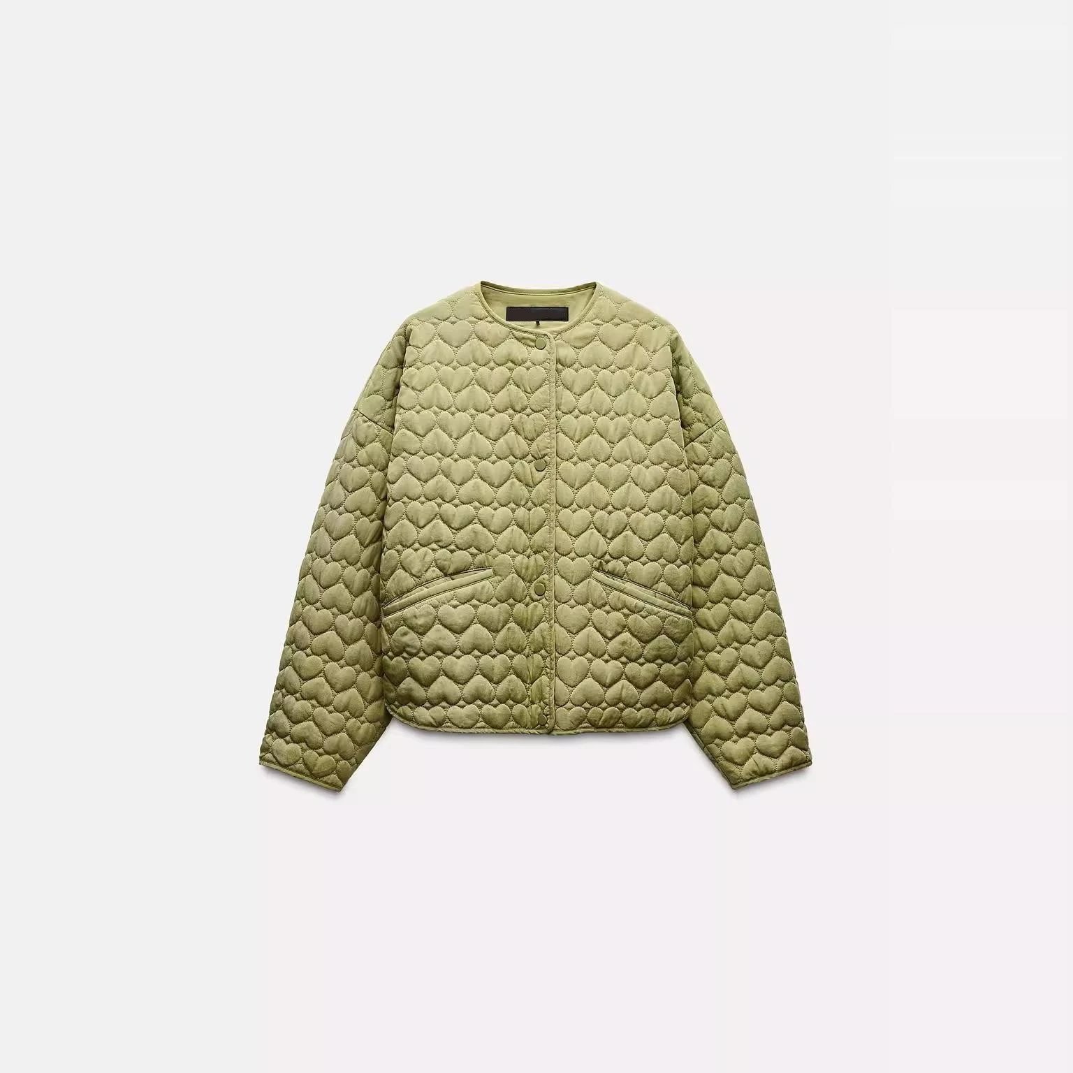 秋冬新品女装保暖长袖弹力短外套轻薄棉服棉衣 - 131349