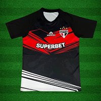 2526 São Paulo training kit in red and black