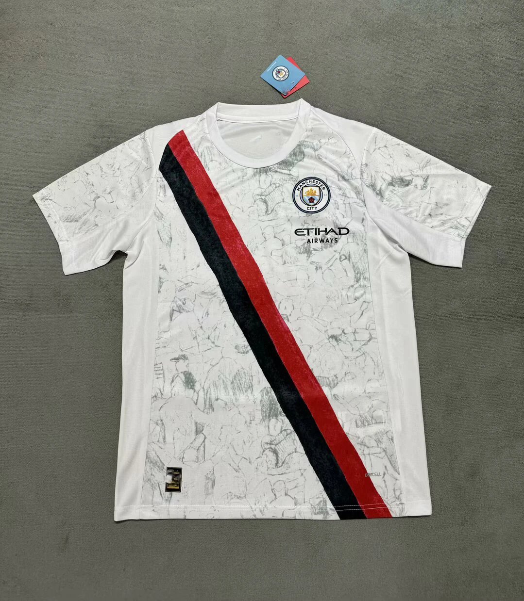 Manchester City Puma 2024-25 Away Jersey White/Red/Black