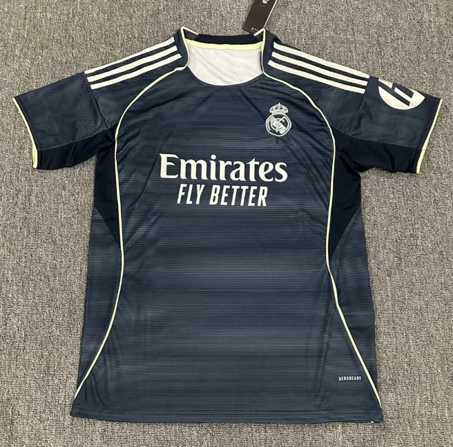 Real Madrid Adidas 2023-24 Away Jersey Dark Navy/Yellow