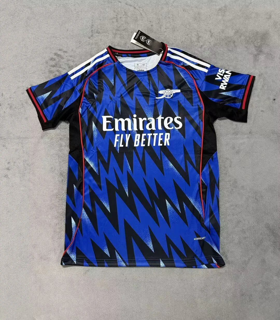 Arsenal Adidas 2025-26 Third Jersey Blue/Black/Red