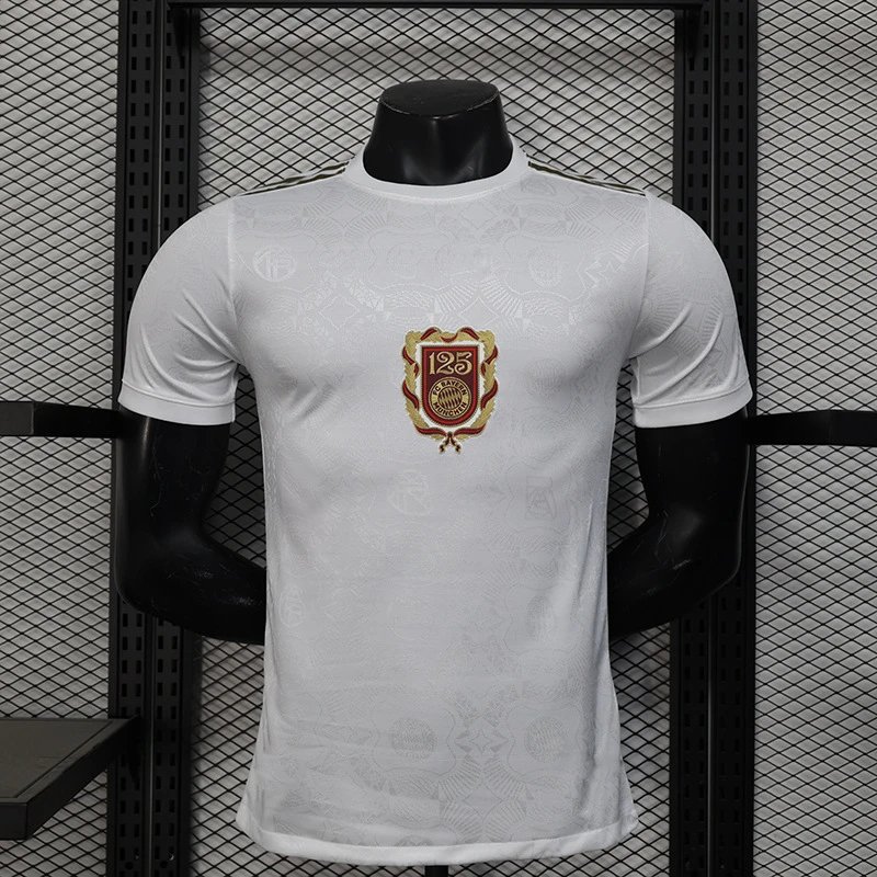 Adidas Bayern Munich 125th Anniversary Special Edition Jersey - White/Gold