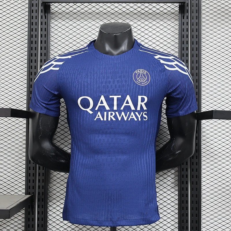 Nike Paris Saint-Germain 2024/25 Home Player Version Jersey - Blue (Qatar Airways)