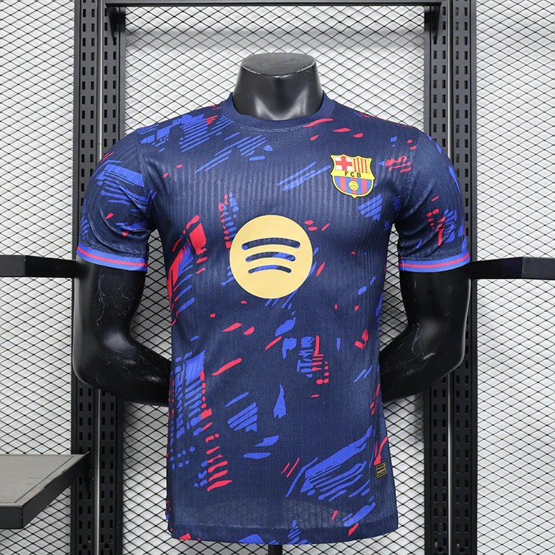 Nike FC Barcelona Pre-Match Training Jersey - Navy/Red/Blue