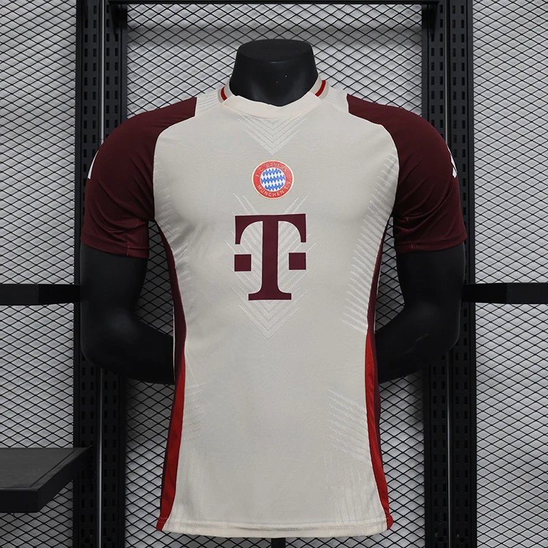Adidas Bayern Munich 2024/25 Away Player Version Jersey - Off-White/Maroon