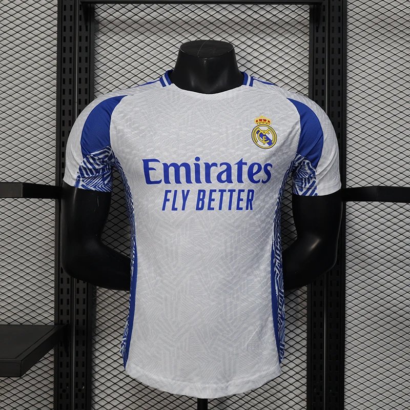 Adidas Real Madrid 2024/25 Home Player Version Jersey - White/Blue