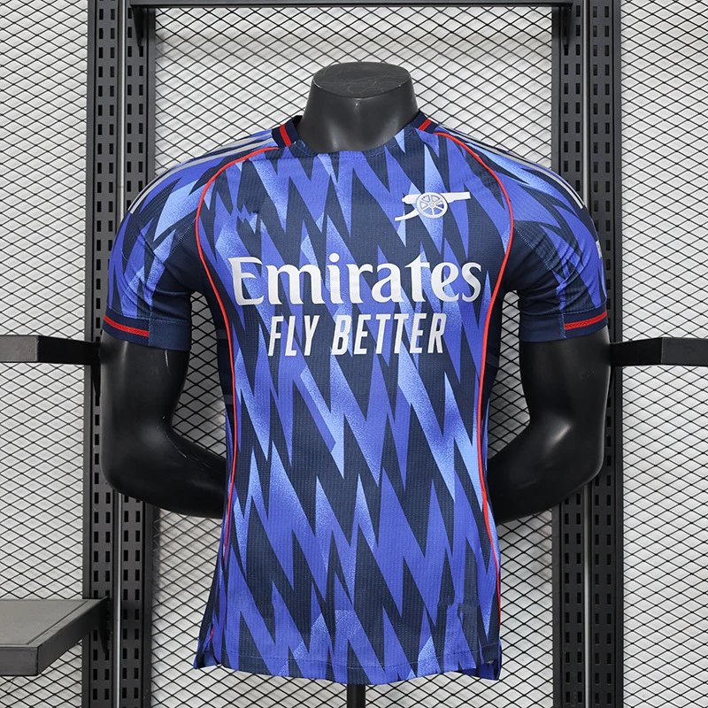 Adidas Arsenal 2024/25 Away Player Version Jersey - Navy/Blue Lightning