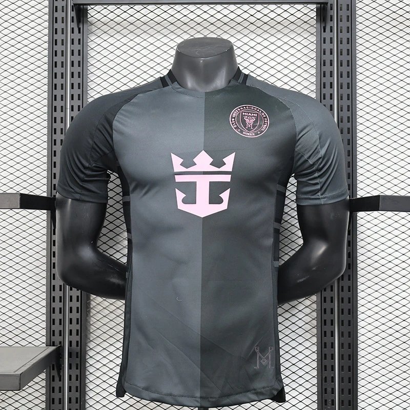 Inter Miami CF 2024-25 Away Jersey - Charcoal/Pink (Royal Caribbean)