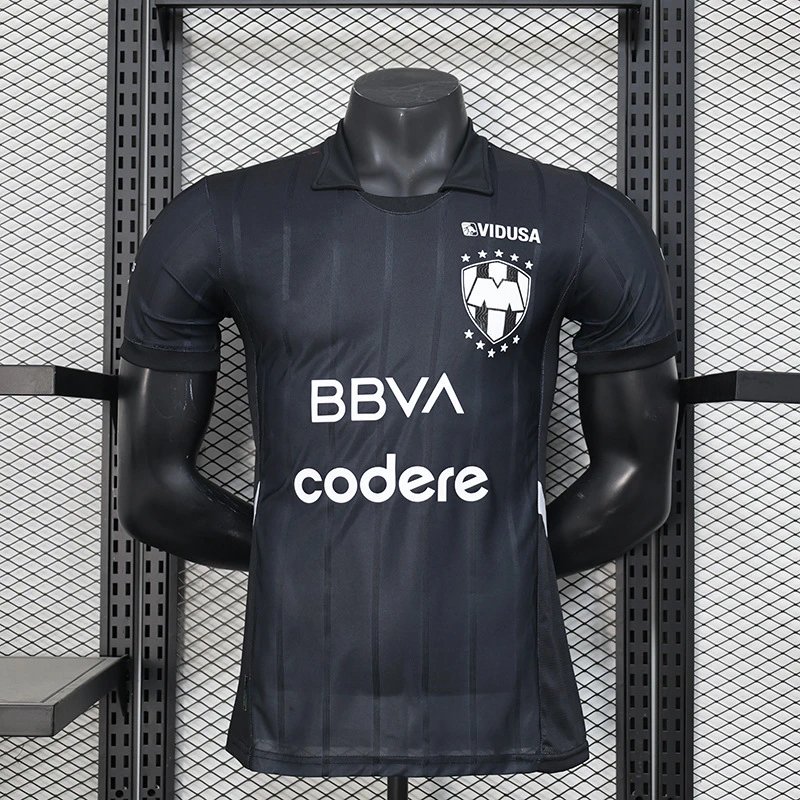 Adidas CF Monterrey 2024/25 Home Player Version Jersey - Black