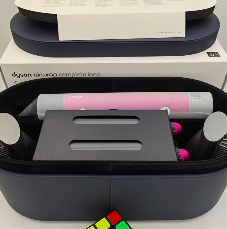Dyson Airwrap Complete Long Styler Prussian Blue Pink Compact with Case