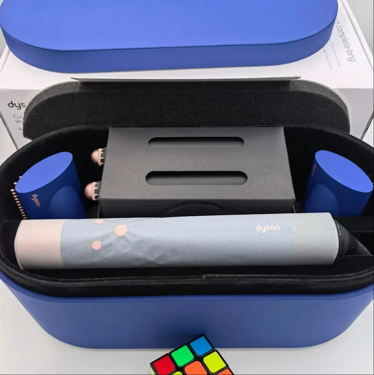 Dyson Airwrap Complete Long Styler Vinca Blue Rose Compact with Case