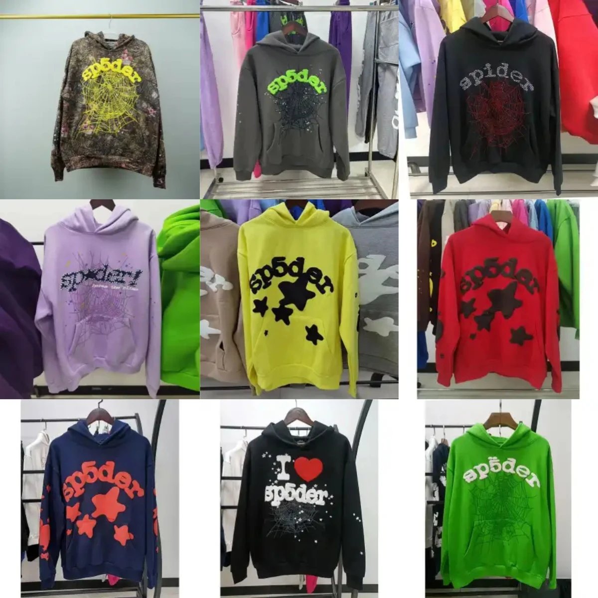 Sp5der Spider Web Hoodies [40 