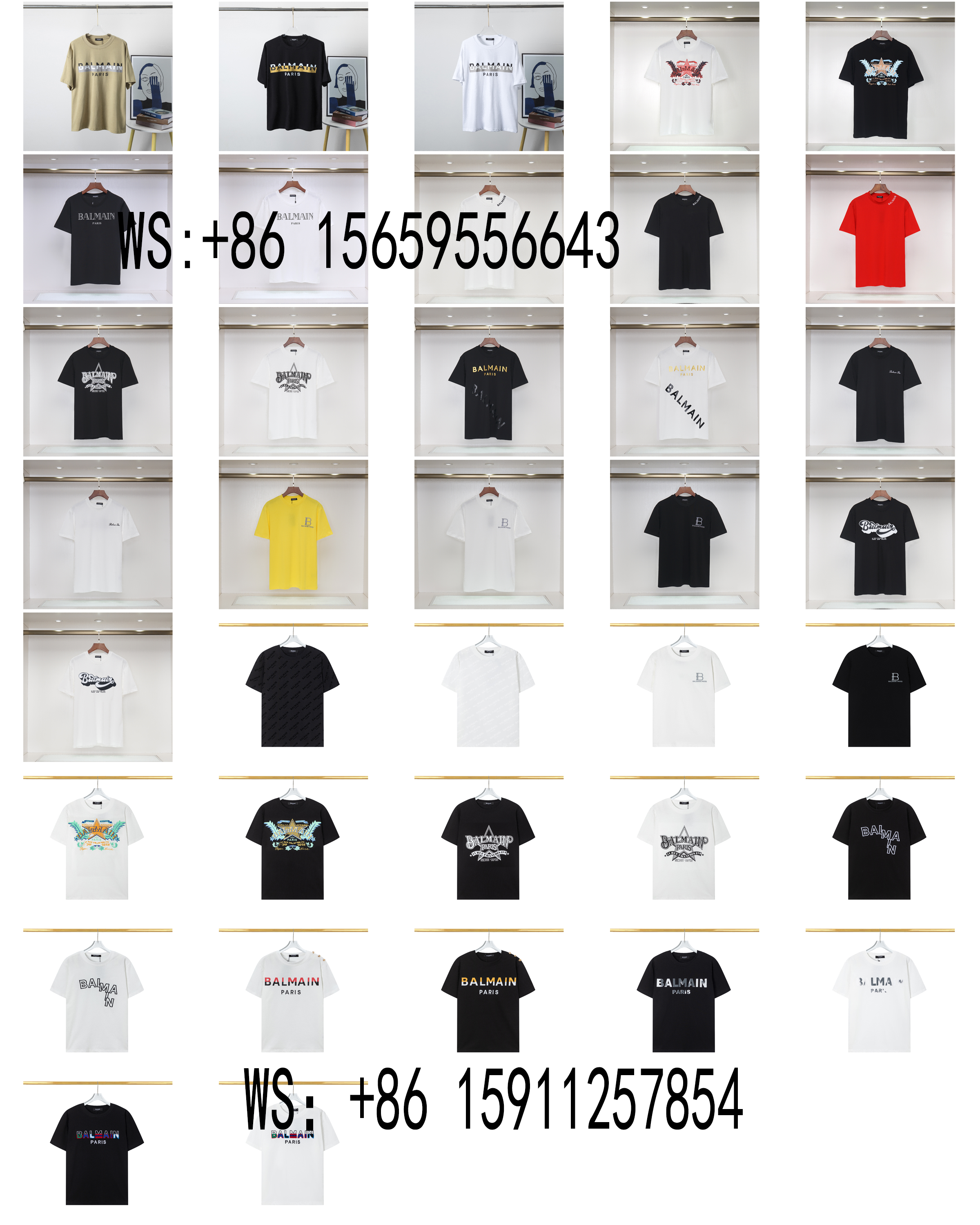 Balmain T-Shirts（163)