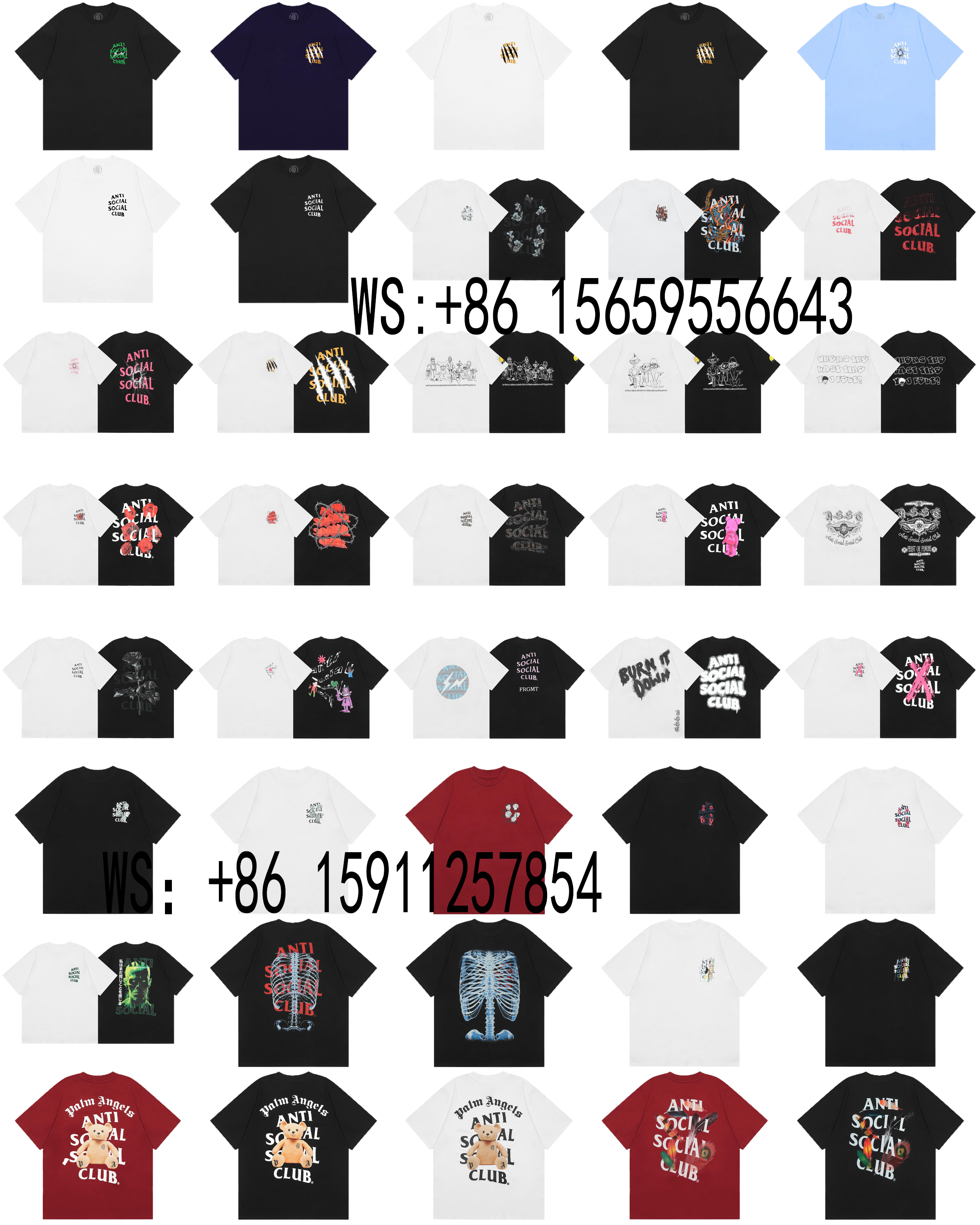 Anti Social Social Club T-Shirts(95）