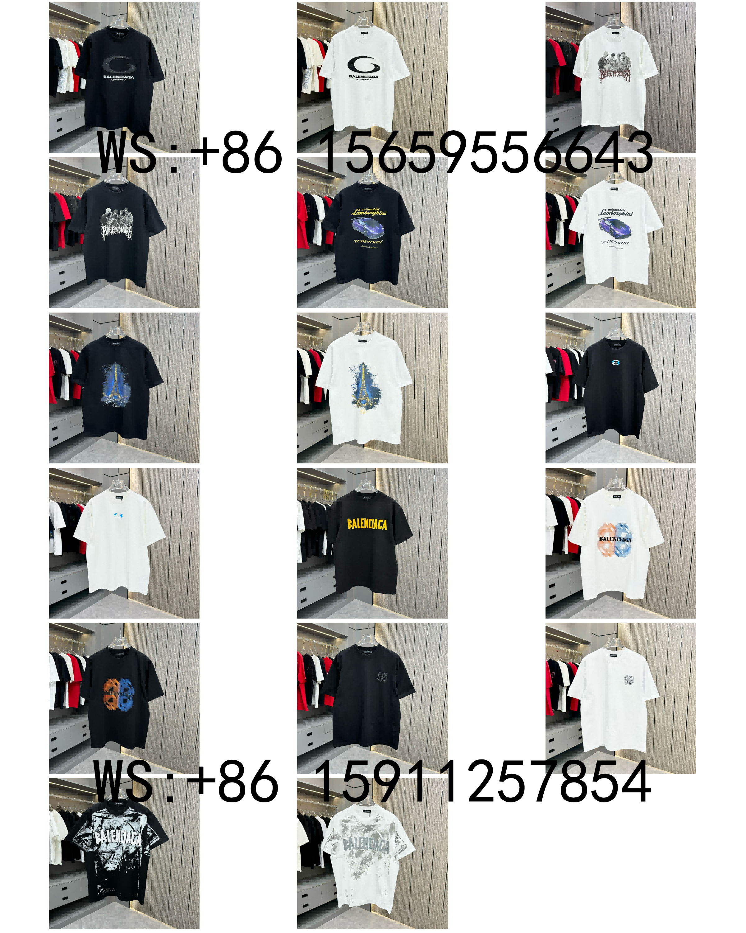 Balenciaga T-Shirts（271)