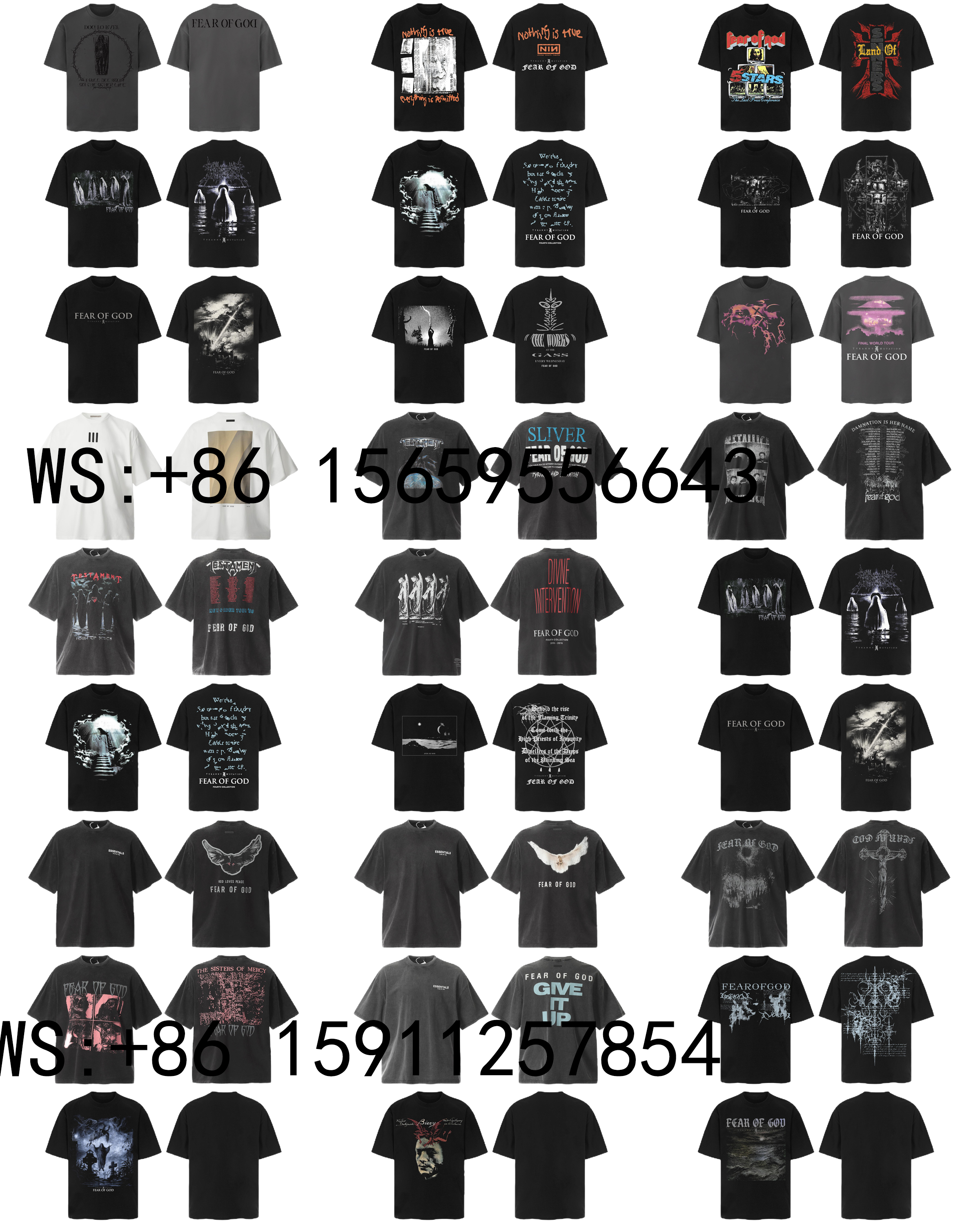 Fear of God T-Shirts(420）