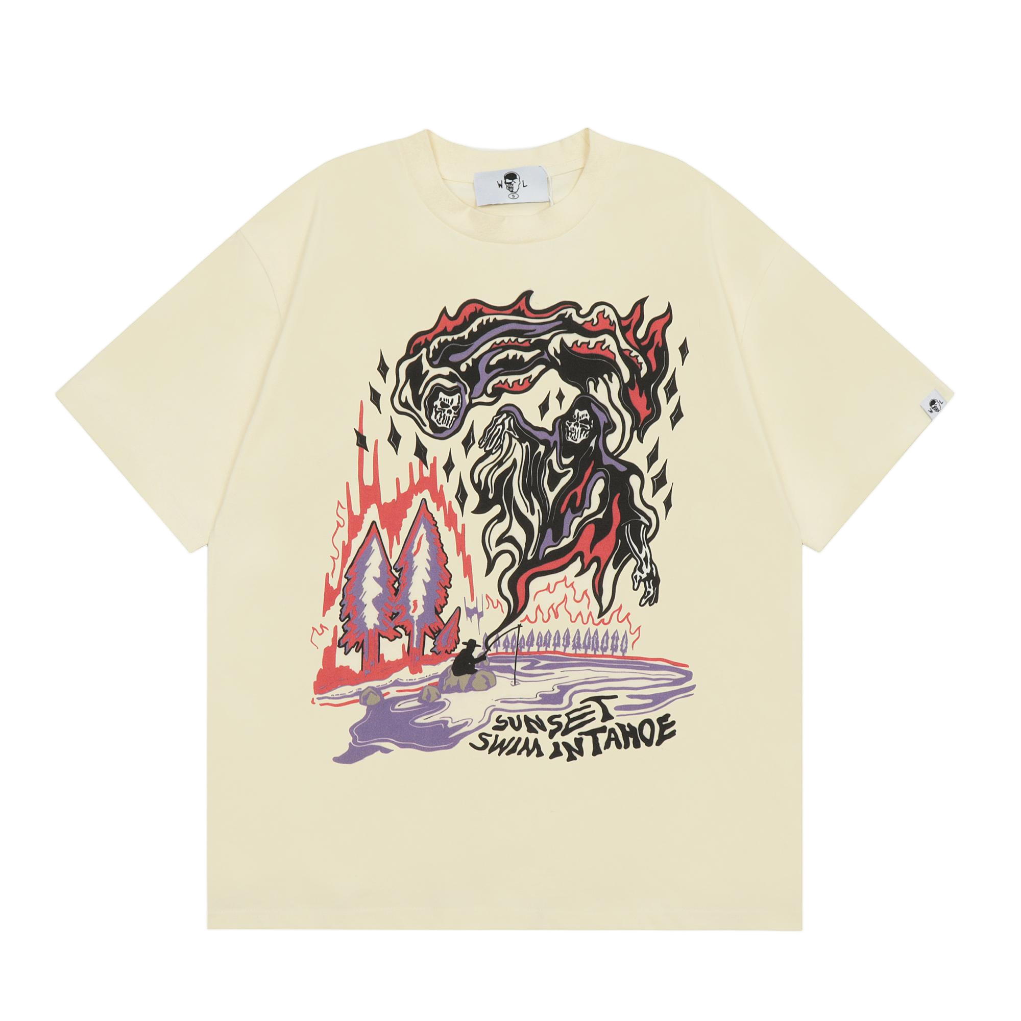 sunset swim tahoe T-Shirts