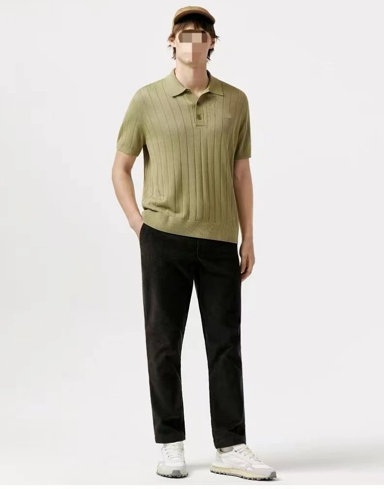 Ribbed Polo Neck Knitwear Ribbed Polo Neck Knitwear 515786 E