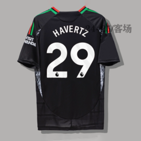 Arsenal 24/25 Away Jersey Black Emirates Havertz 29