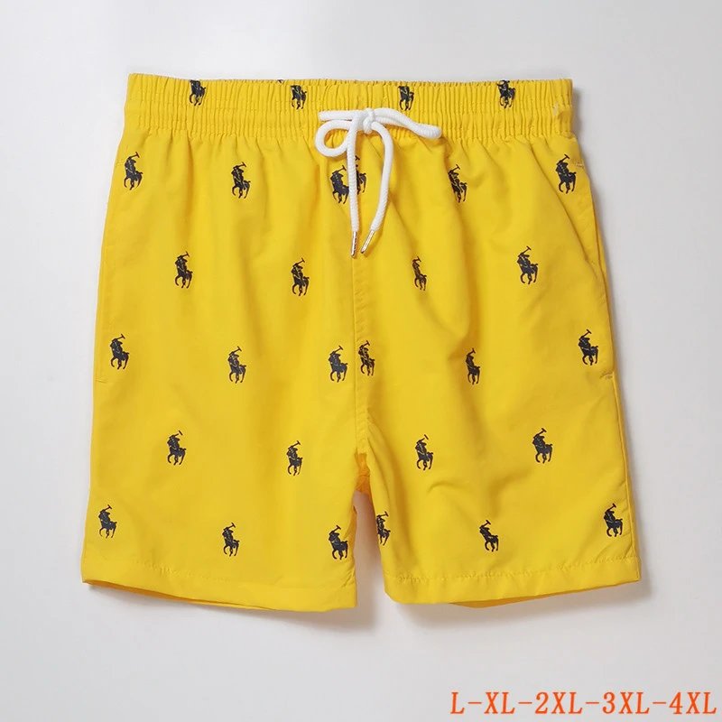 Polo Ralph Lauren Allover Pony Swim Shorts Yellow Navy
