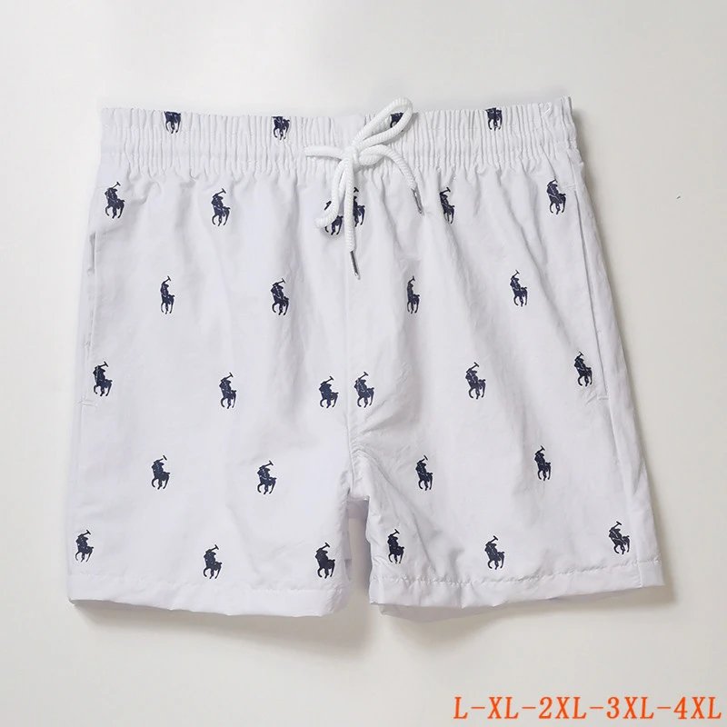Polo Ralph Lauren Allover Pony Swim Shorts White Navy