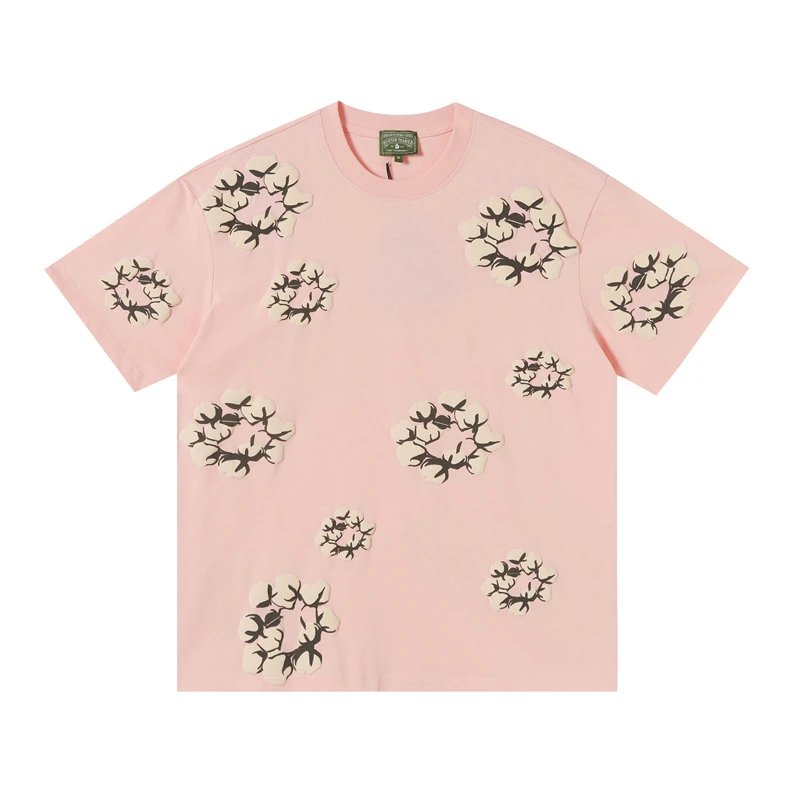 Denim Tears Cotton Flower Allover Print Tee Pink
