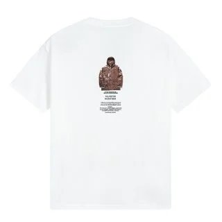 Stone Island Back Figure Print Tee White